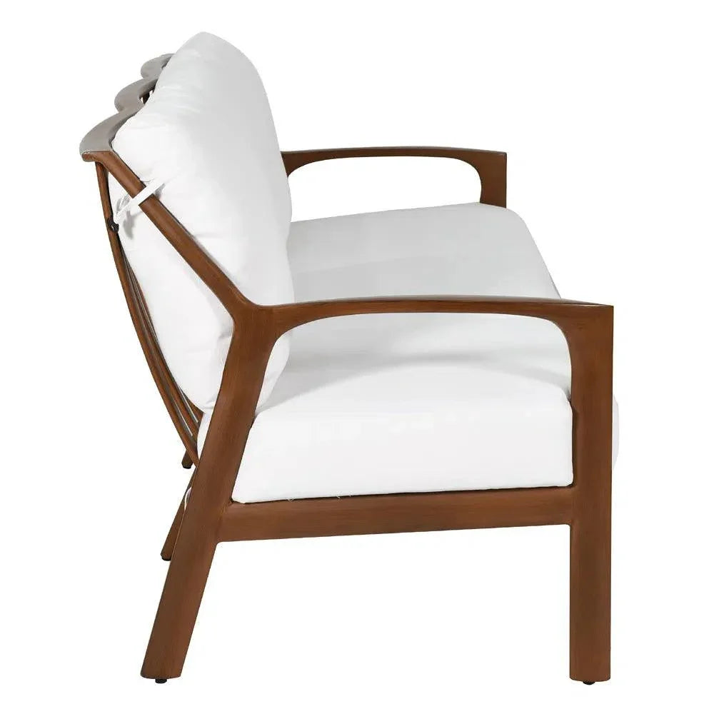 Castelle Berkeley Crescent Curved Outdoor Couch Deep - LOOMLAN - Castelle - Outdoor Sofas &amp; Loveseats