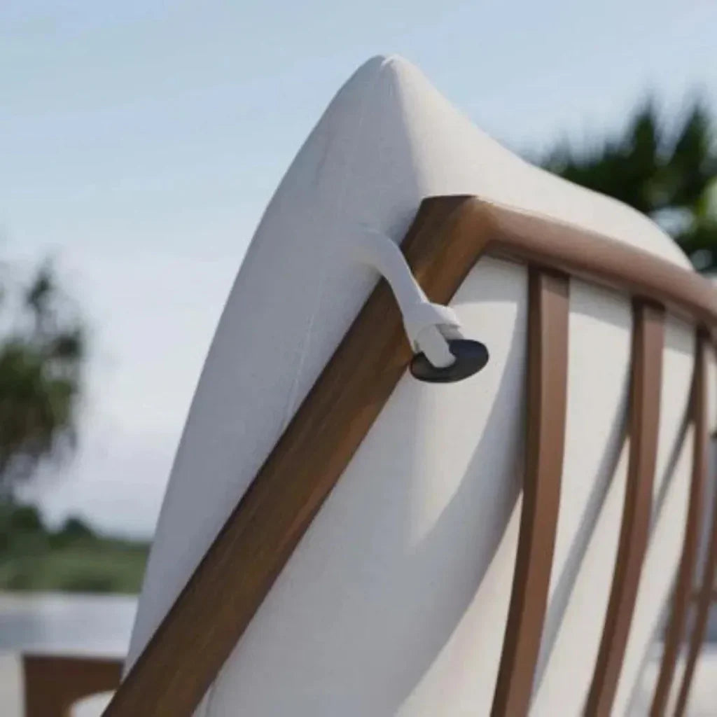 Castelle Berkeley Crescent Curved Outdoor Couch Deep - LOOMLAN - Castelle - Outdoor Sofas & Loveseats