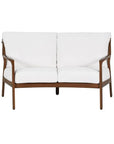 Castelle Berkeley Crescent Curved Outdoor Loveseat Deep - LOOMLAN - Castelle - Outdoor Sofas & Loveseats