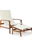 Castelle Berkeley Padded Sling Chair Ottoman 4 PC Set - LOOMLAN - Castelle - Outdoor Lounge Chairs