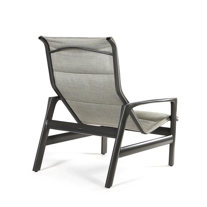 Castelle Berkeley Padded Sling Chair Ottoman 4 PC Set - LOOMLAN - Castelle - Outdoor Lounge Chairs