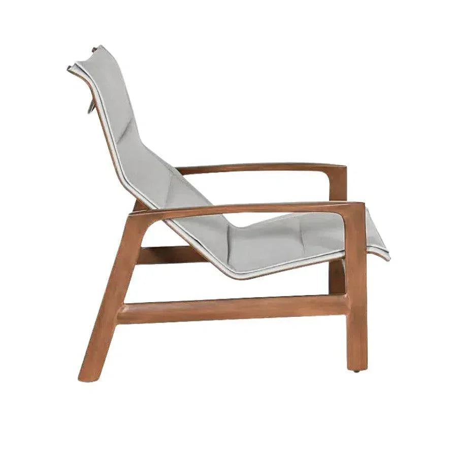 Castelle Berkeley Padded Sling Lounge Chair Set - LOOMLAN - Castelle - Outdoor Dining Chairs