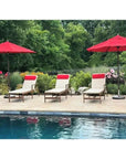 Castelle Berkeley Sling Chaise Sunlounger - LOOMLAN - Castelle - Outdoor Cabanas & Loungers