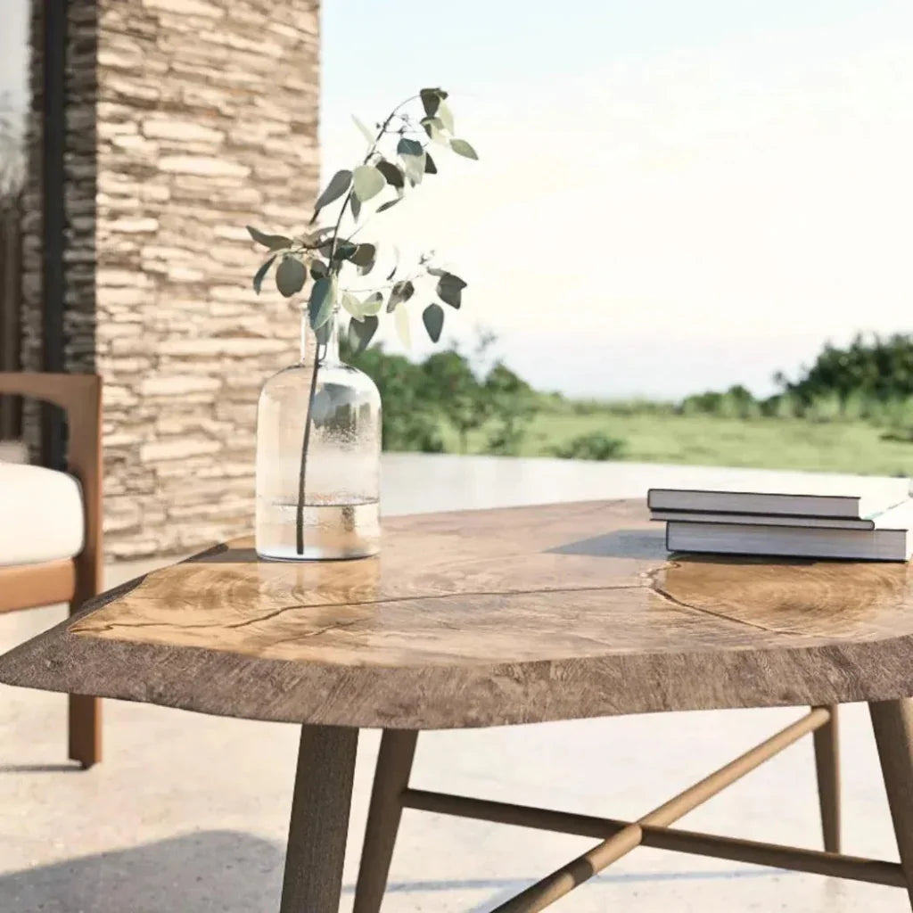 Castelle Natures Wood Coffee Table - LOOMLAN - Castelle - Outdoor Coffee Tables