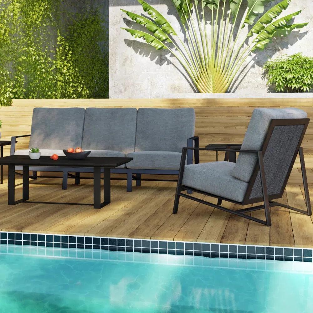 Castelle Prism Lounge Chair Made in USA - LOOMLAN - Castelle - Outdoor Lounge Chairs