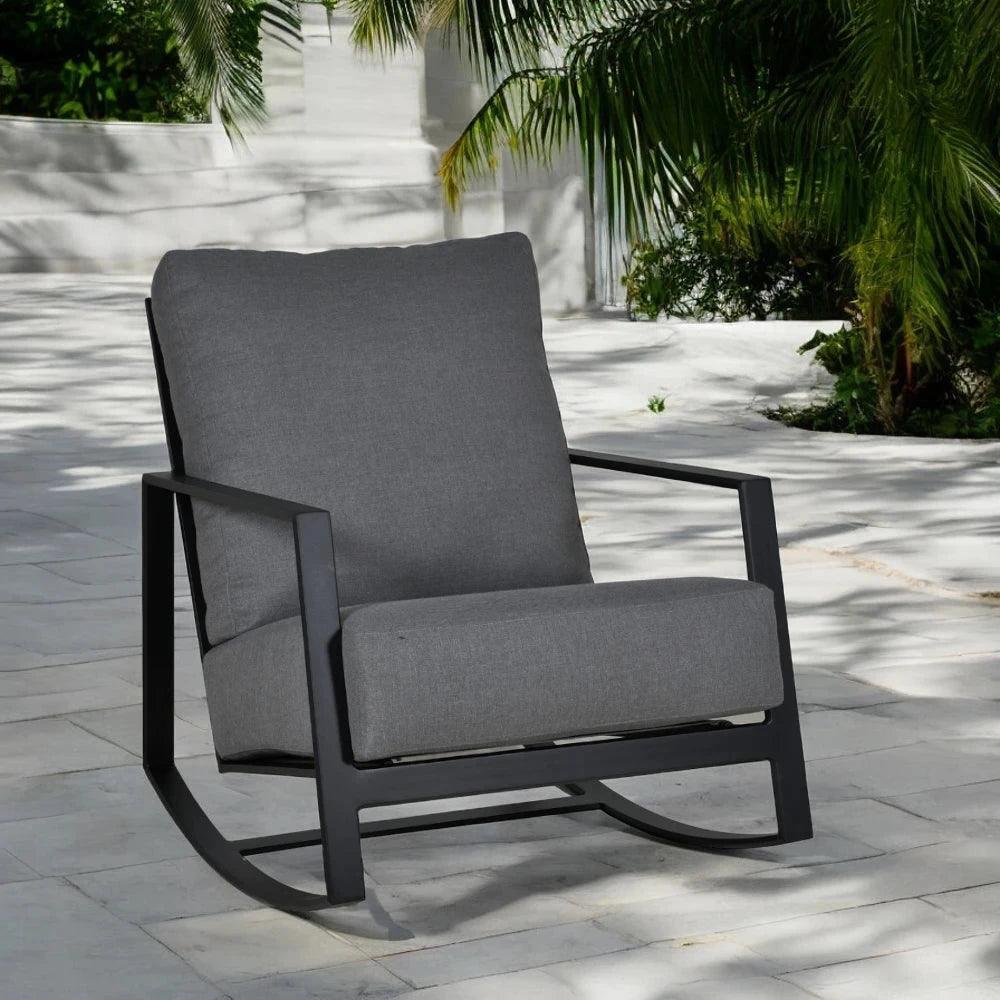 Castelle Prism Lounge Rocking Chair Made USA - LOOMLAN - Castelle - Outdoor Lounge Chairs