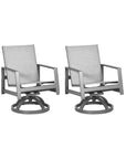 Castelle Prism Sling Swivel Rocking Dining Chair - LOOMLAN - Castelle - Outdoor Dining Chairs