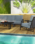 Castelle Prism Sofa High Back Deep 3 - Seater - LOOMLAN - Castelle - Outdoor Sofas & Loveseats