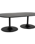 Castelle Tulip Aluminum Outdoor Oval Dining Table - LOOMLAN - Castelle - Outdoor Dining Tables