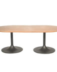 Castelle Tulip Aluminum Outdoor Oval Dining Table - LOOMLAN - Castelle - Outdoor Dining Tables