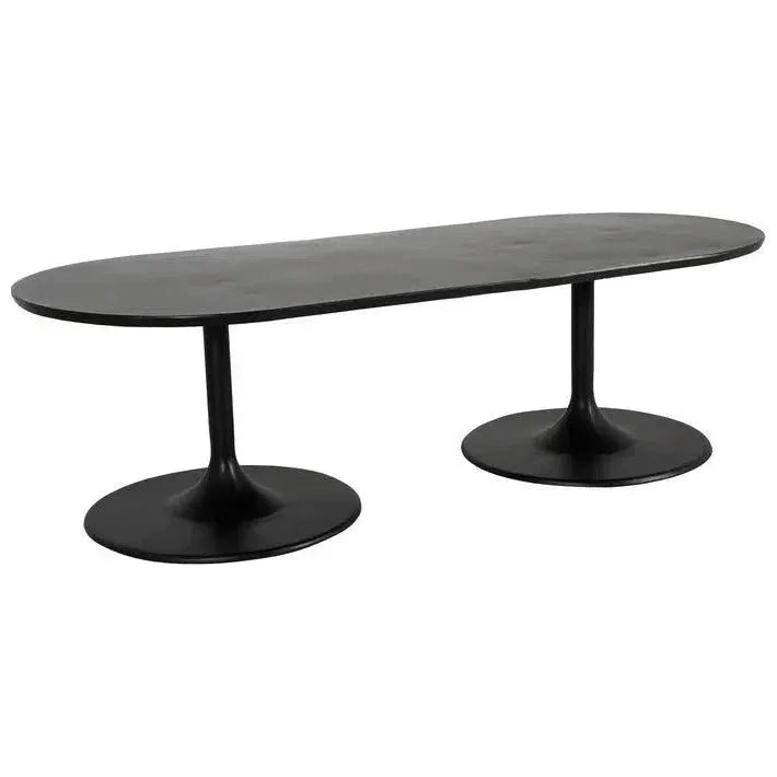 Castelle Tulip Aluminum Outdoor Oval Dining Table - LOOMLAN - Castelle - Outdoor Dining Tables