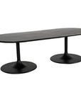 Castelle Tulip Aluminum Outdoor Oval Dining Table - LOOMLAN - Castelle - Outdoor Dining Tables