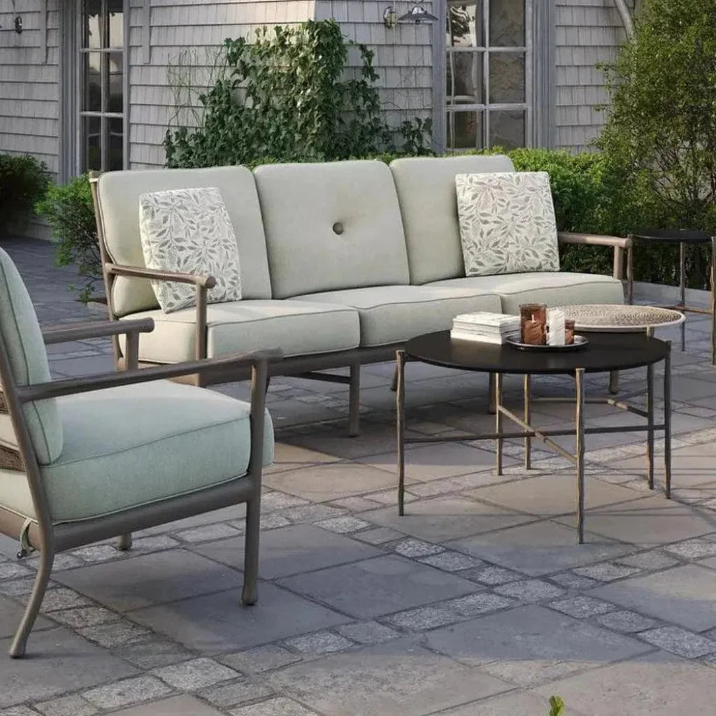 Castelle Twig Faux Wood Look Outdoor Coffee Table - LOOMLAN - Castelle - Outdoor Coffee Tables