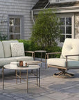 Castelle Twig Faux Wood Look Outdoor Coffee Table - LOOMLAN - Castelle - Outdoor Coffee Tables