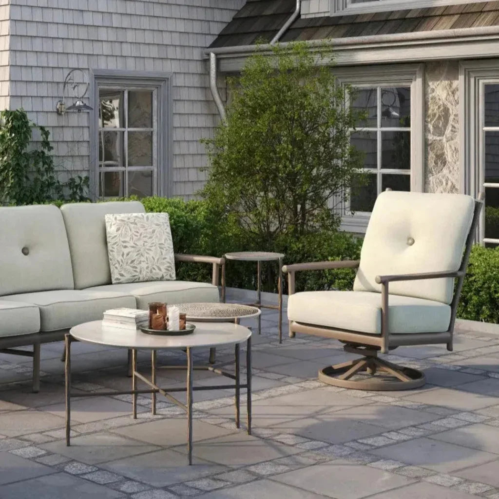 Castelle Twig Legs Aluminum Side Table - LOOMLAN - Castelle - Outdoor Side Tables