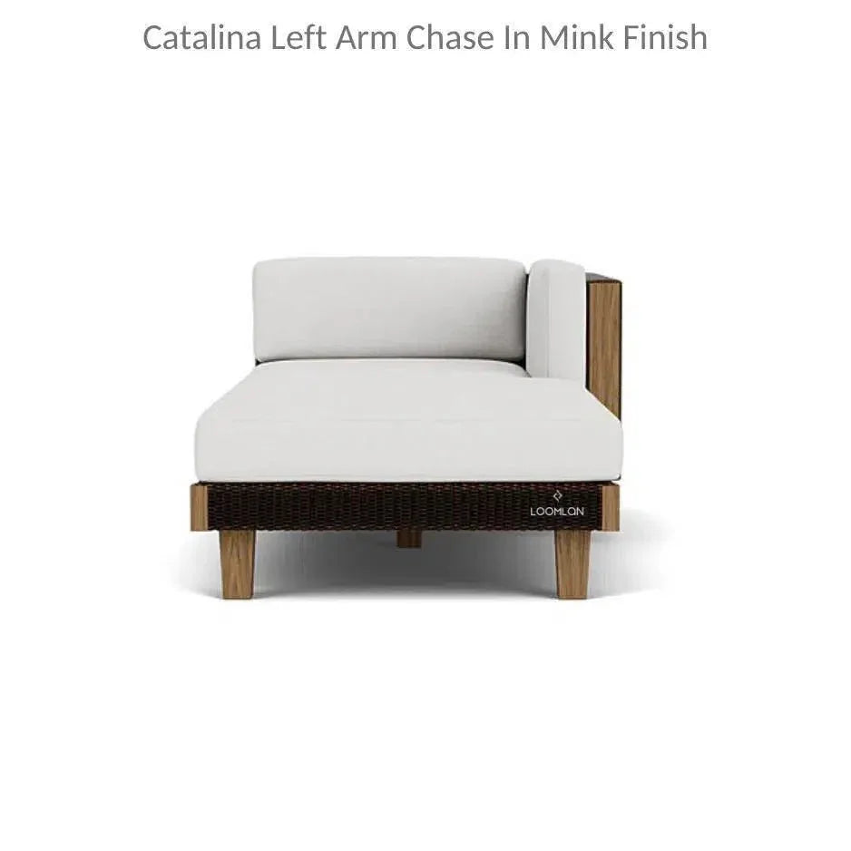 Catalina Left Chaise Sectional Sofa Wicker - LOOMLAN - Lloyd Flanders - Outdoor Modulars