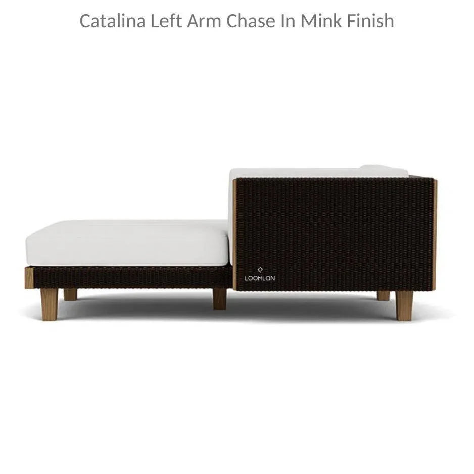 Catalina Left Chaise Sectional Sofa Wicker - LOOMLAN - Lloyd Flanders - Outdoor Modulars