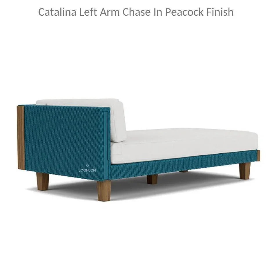 Catalina Left Chaise Sectional Sofa Wicker - LOOMLAN - Lloyd Flanders - Outdoor Modulars