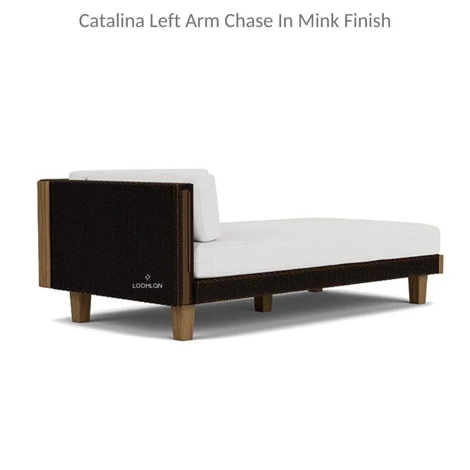 Catalina Left Chaise Sectional Sofa Wicker - LOOMLAN - Lloyd Flanders - Outdoor Modulars