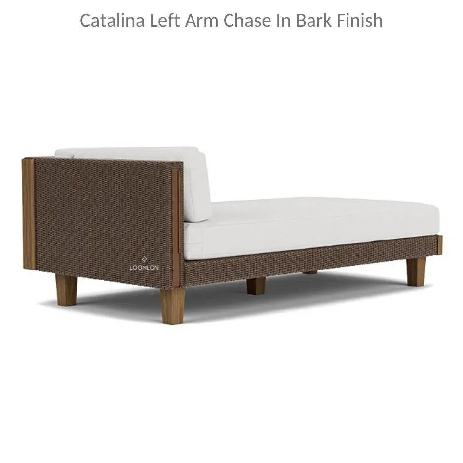 Catalina Left Chaise Sectional Sofa Wicker - LOOMLAN - Lloyd Flanders - Outdoor Modulars