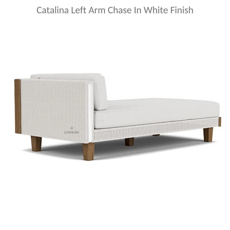 Catalina Left Chaise Sectional Sofa Wicker - LOOMLAN - Lloyd Flanders - Outdoor Modulars