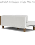 Catalina Left Loveseat Sectional All Weather Wicker - LOOMLAN - Lloyd Flanders - Outdoor Modulars
