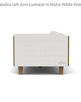 Catalina Left Loveseat Sectional All Weather Wicker - LOOMLAN - Lloyd Flanders - Outdoor Modulars