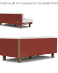 Catalina Left Loveseat Sectional All Weather Wicker - LOOMLAN - Lloyd Flanders - Outdoor Modulars