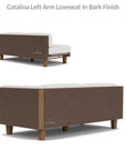 Catalina Left Loveseat Sectional All Weather Wicker - LOOMLAN - Lloyd Flanders - Outdoor Modulars