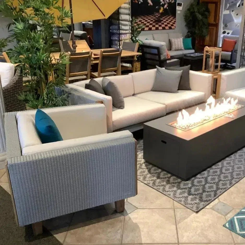 Catalina Lounge Chair All Weather Wicker &amp; Teak Wood - LOOMLAN - Lloyd Flanders - Outdoor Lounge Chairs