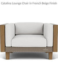 Catalina Lounge Chair All Weather Wicker & Teak Wood - LOOMLAN - Lloyd Flanders - Outdoor Lounge Chairs