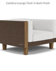 Catalina Lounge Chair All Weather Wicker & Teak Wood - LOOMLAN - Lloyd Flanders - Outdoor Lounge Chairs