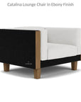 Catalina Lounge Chair All Weather Wicker & Teak Wood - LOOMLAN - Lloyd Flanders - Outdoor Lounge Chairs