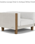 Catalina Lounge Chair All Weather Wicker & Teak Wood - LOOMLAN - Lloyd Flanders - Outdoor Lounge Chairs
