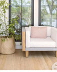 Catalina Lounge Chair All Weather Wicker & Teak Wood - LOOMLAN - Lloyd Flanders - Outdoor Lounge Chairs