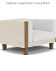 Catalina Lounge Chair All Weather Wicker & Teak Wood - LOOMLAN - Lloyd Flanders - Outdoor Lounge Chairs