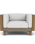 Catalina Lounge Chair All Weather Wicker & Teak Wood - LOOMLAN - Lloyd Flanders - Outdoor Lounge Chairs