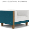 Catalina Lounge Chair All Weather Wicker & Teak Wood - LOOMLAN - Lloyd Flanders - Outdoor Lounge Chairs