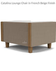 Catalina Lounge Chair All Weather Wicker & Teak Wood - LOOMLAN - Lloyd Flanders - Outdoor Lounge Chairs