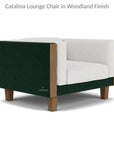 Catalina Lounge Chair All Weather Wicker & Teak Wood - LOOMLAN - Lloyd Flanders - Outdoor Lounge Chairs