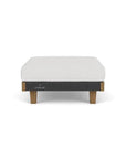Lloyd Flanders Catalina Ottoman All Weather Wicker & Teak Wood