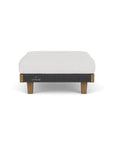 Catalina Ottoman All Weather Wicker & Teak Wood - LOOMLAN - Lloyd Flanders - Outdoor Ottomans