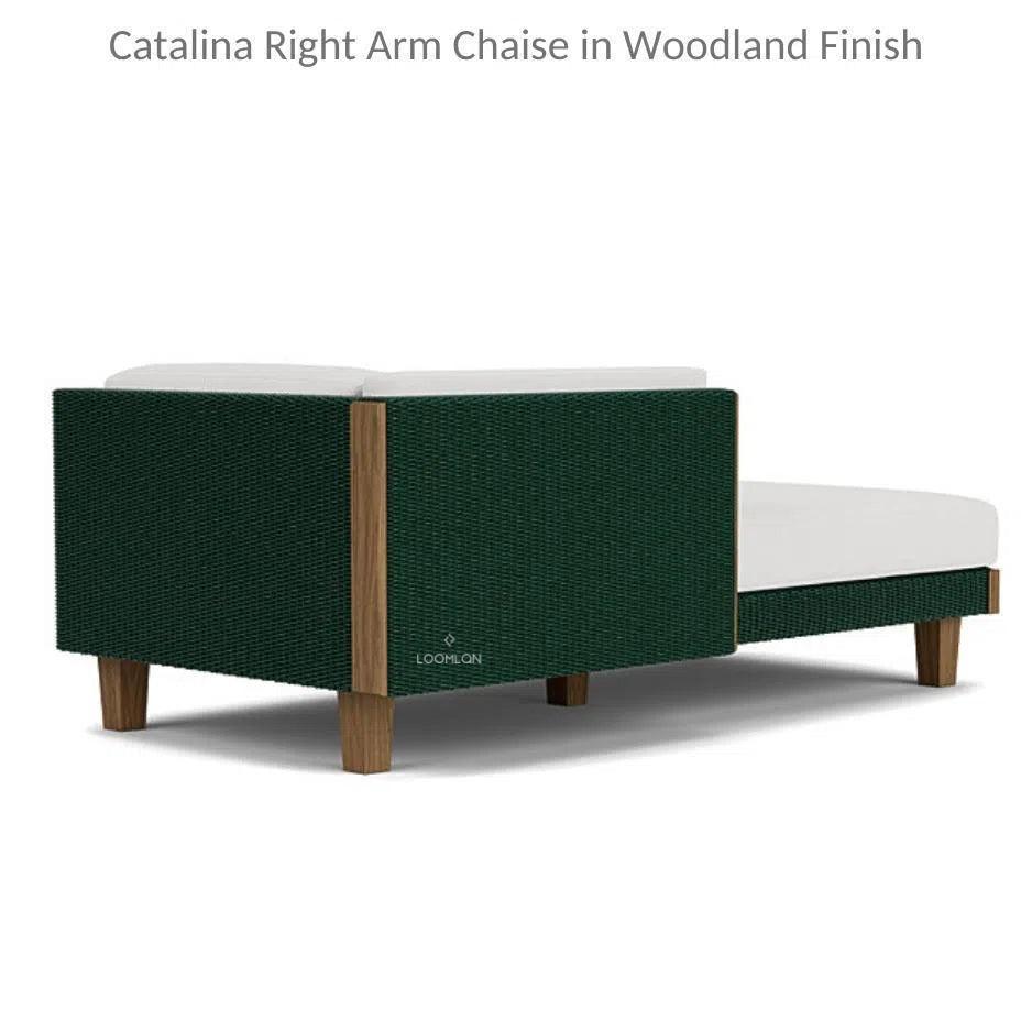 Catalina Right Chaise Sectional Sofa Wicker - LOOMLAN - Lloyd Flanders - Outdoor Modulars