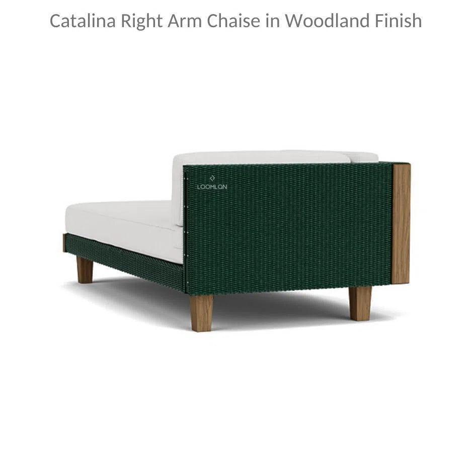 Catalina Right Chaise Sectional Sofa Wicker - LOOMLAN - Lloyd Flanders - Outdoor Modulars