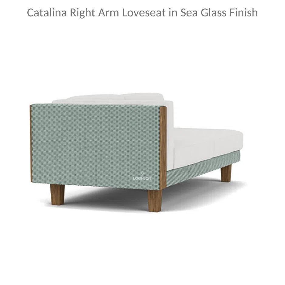 Catalina Right Loveseat Sectional All Weather Wicker - LOOMLAN - Lloyd Flanders - Outdoor Modulars