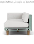 Catalina Right Loveseat Sectional All Weather Wicker - LOOMLAN - Lloyd Flanders - Outdoor Modulars