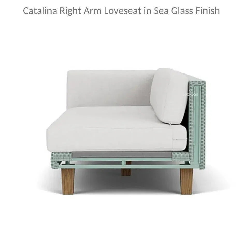 Catalina Right Loveseat Sectional All Weather Wicker - LOOMLAN - Lloyd Flanders - Outdoor Modulars