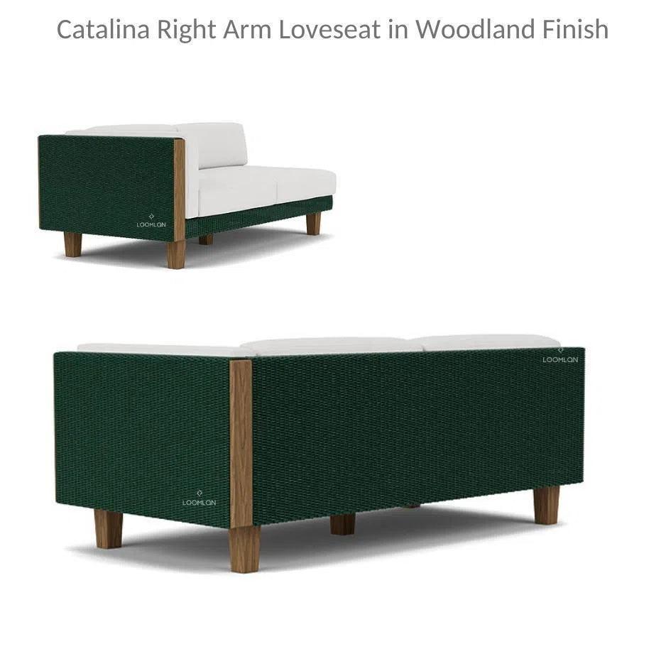 Catalina Right Loveseat Sectional All Weather Wicker - LOOMLAN - Lloyd Flanders - Outdoor Modulars