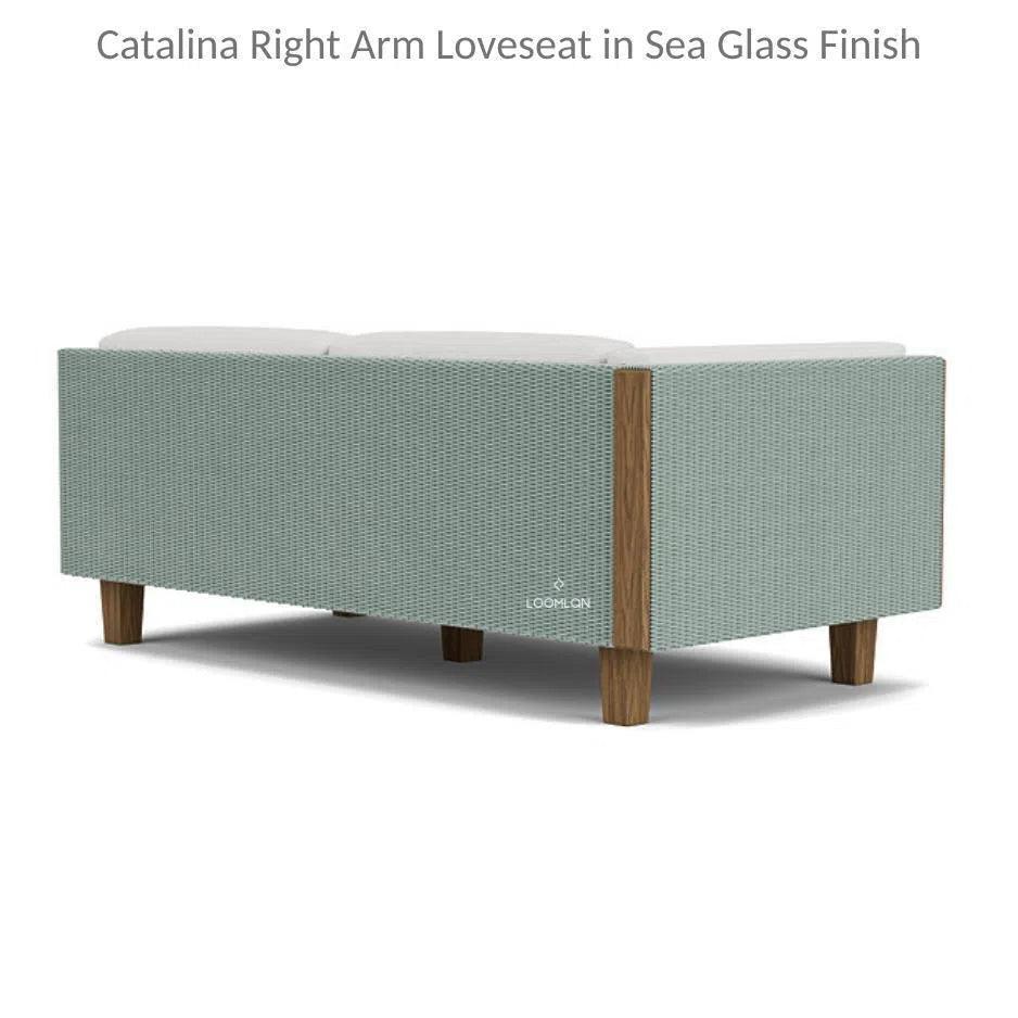 Catalina Right Loveseat Sectional All Weather Wicker - LOOMLAN - Lloyd Flanders - Outdoor Modulars