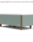 Catalina Right Loveseat Sectional All Weather Wicker - LOOMLAN - Lloyd Flanders - Outdoor Modulars